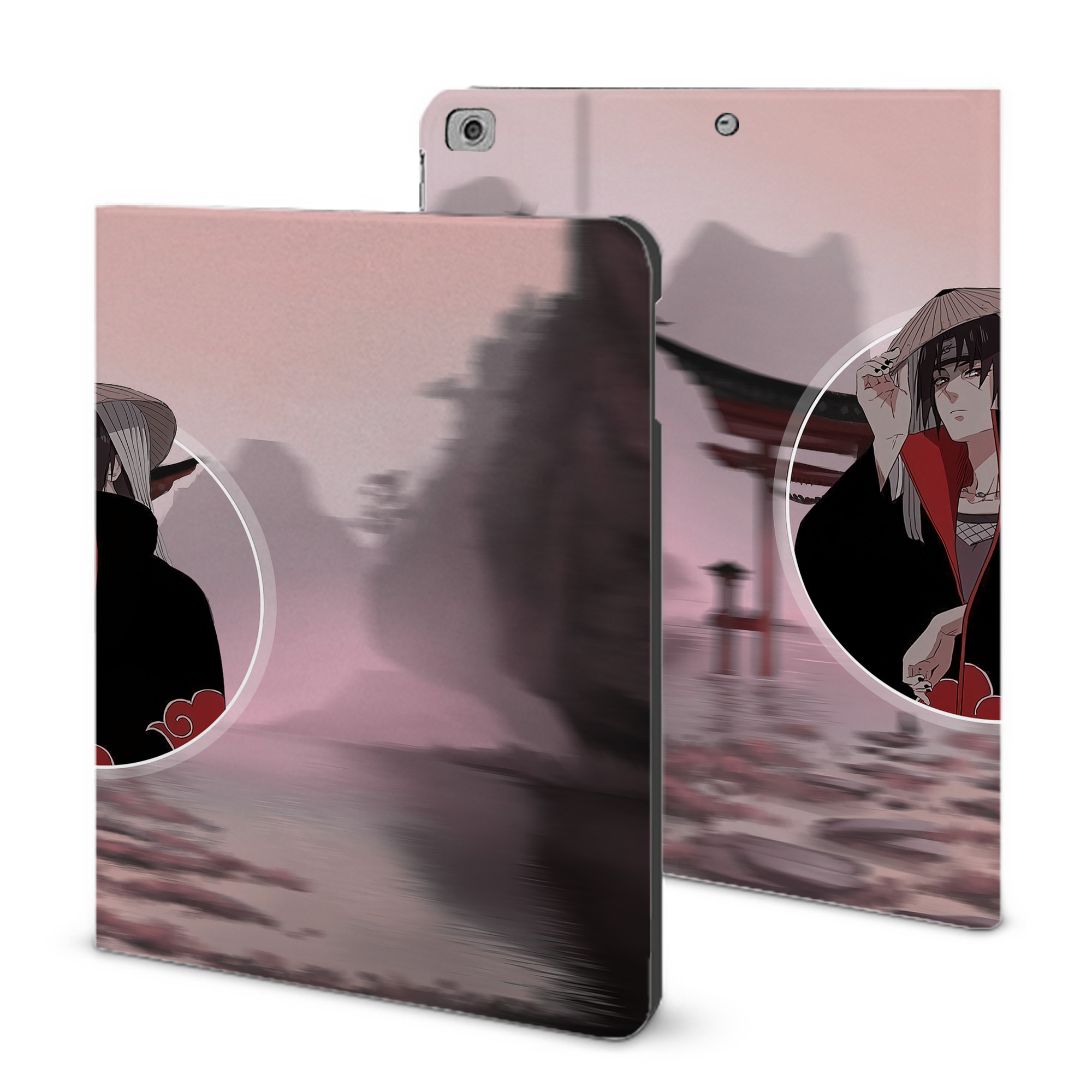 （画像用） NARUTO -ナルト- NARUTO -ナルト- 疾風伝 IPad ケース ブック型 PUレザー TPU 耐衝撃 軽量 薄型 ペン収納なし 全面保護 IPad 各モデル対応